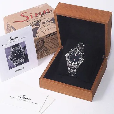 Sinn EZM 3 EZM3 603.EZM-3 41mm Stainless steel Black 9