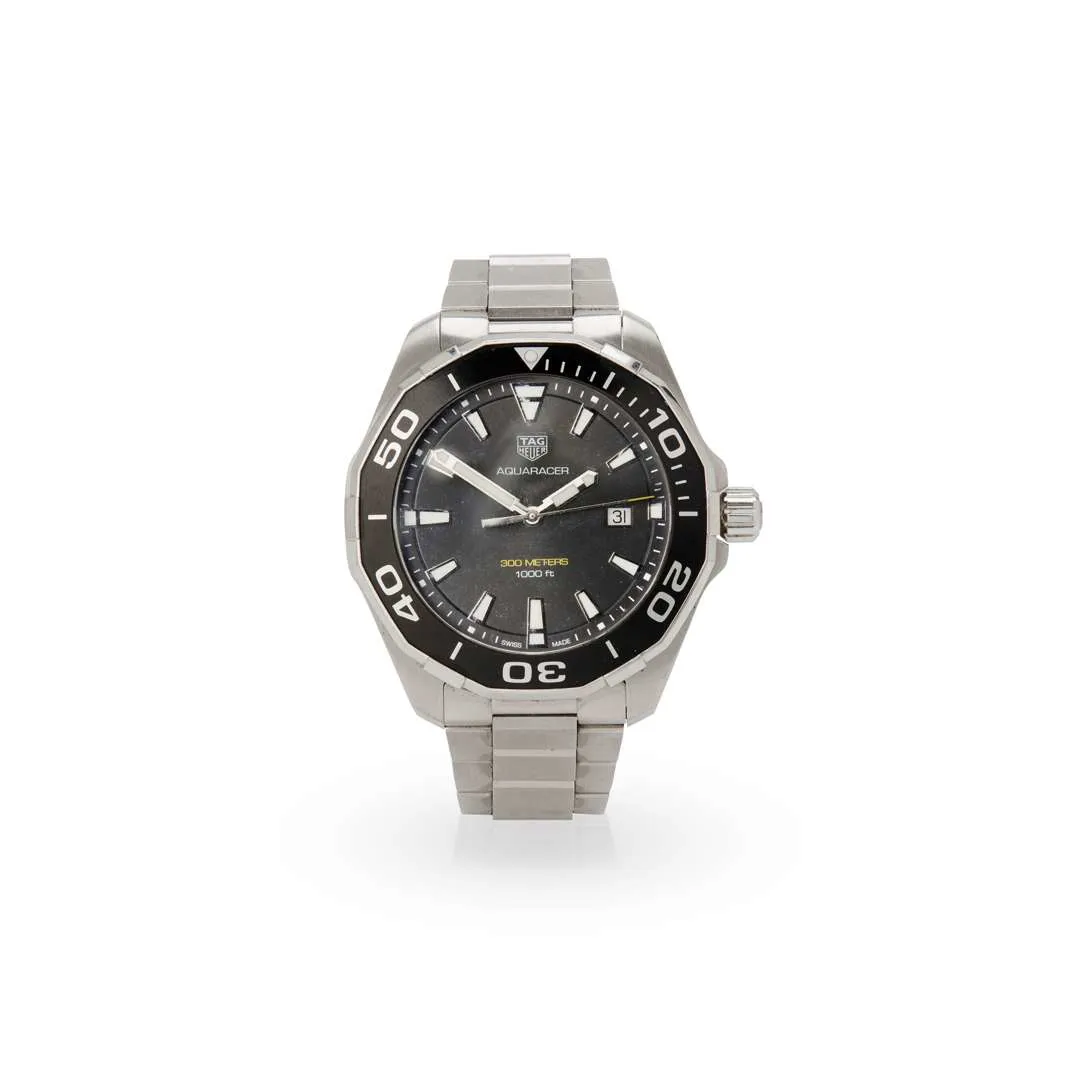TAG Heuer Aquaracer WAY101A 45mm Stainless steel Black