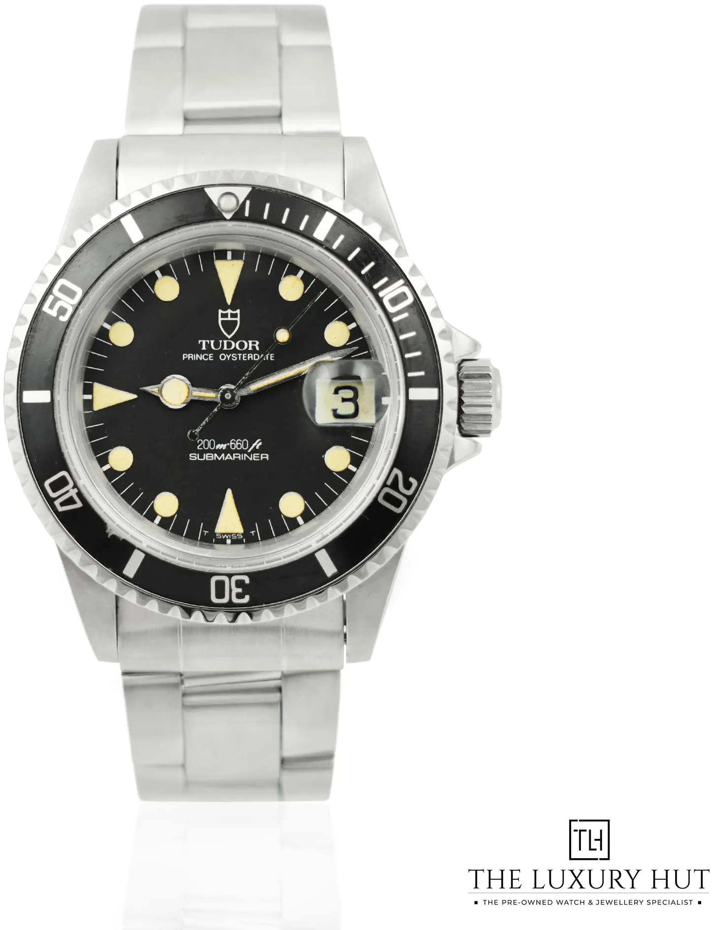 Tudor Submariner 76100 40mm Stainless steel Black