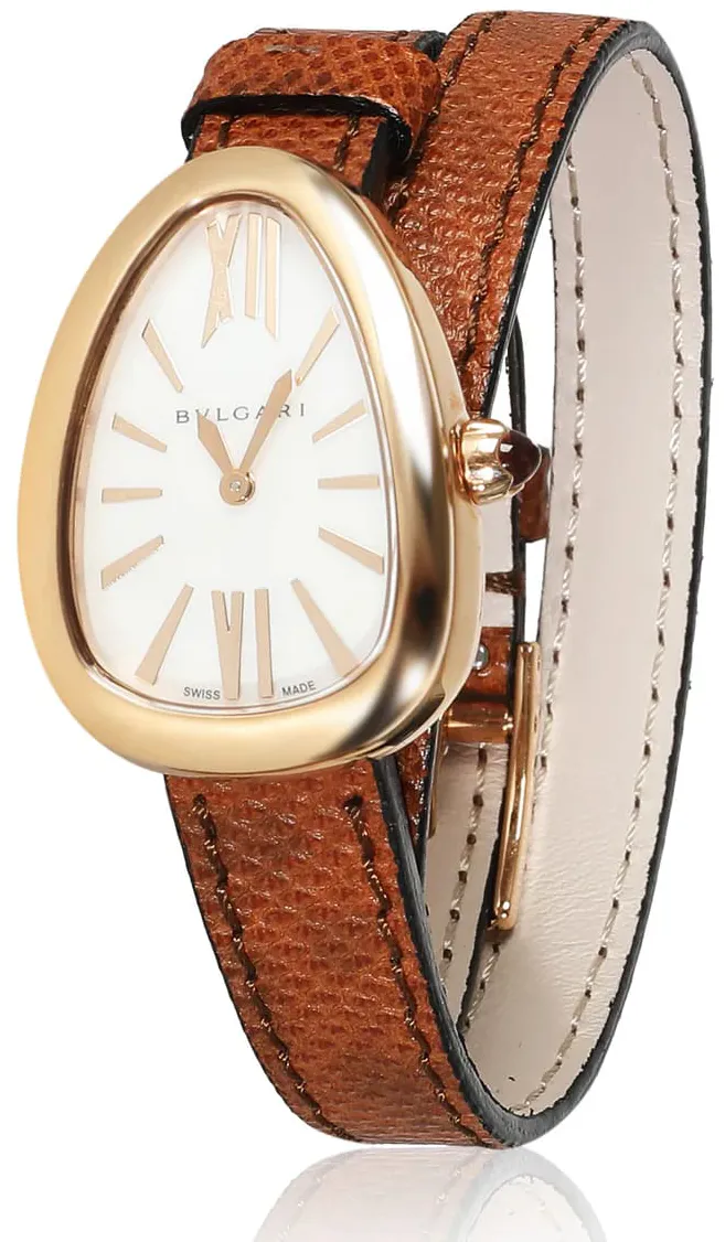 BVLGARI Serpenti 32mm Rose gold Mother-of-pearl