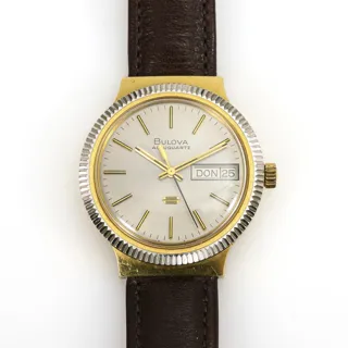 Bulova Accuquartz Yellow gold Silver