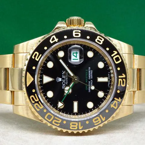 Rolex GMT-Master II 116718LN 40mm Yellow gold Black