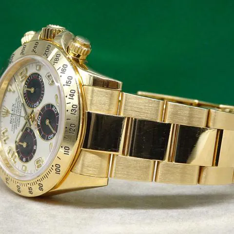 Rolex Daytona 116528 40mm Yellow gold White 1