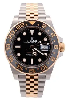 Rolex GMT-Master II 126713GRNR 40mm Yellow gold and Stainless steel Black