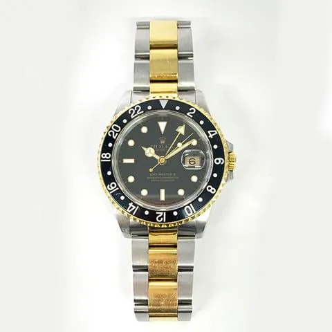 Rolex GMT-Master II 16713 40mm Yellow gold and Stainless steel Black