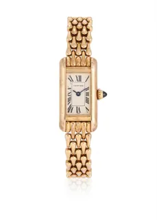 Cartier Tank Américaine 1380 Yellow gold White