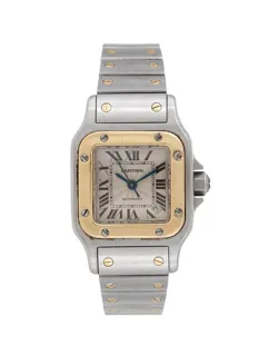 Cartier Santos 2423 Stainless steel and Gold-plated Silver