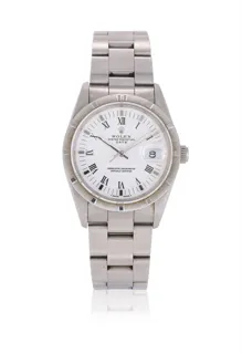 Rolex Oyster Perpetual Date 15210 Stainless steel White