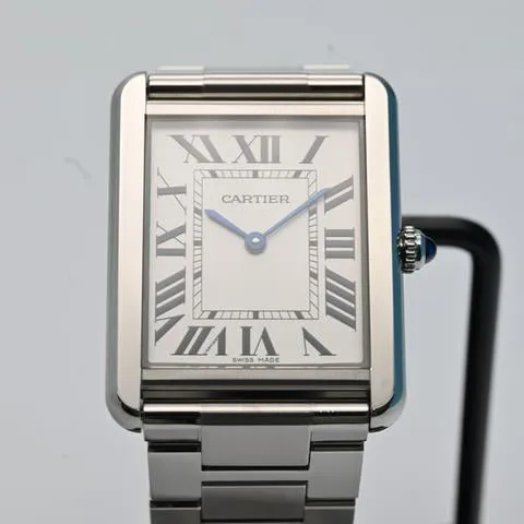 Cartier Tank Solo 3169 27mm Stainless steel White