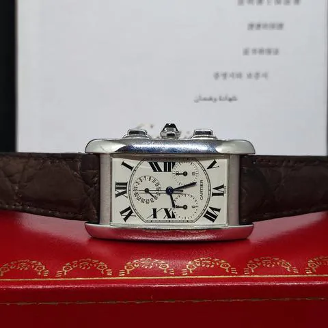 Cartier Tank Américaine 2312 26mm White gold White