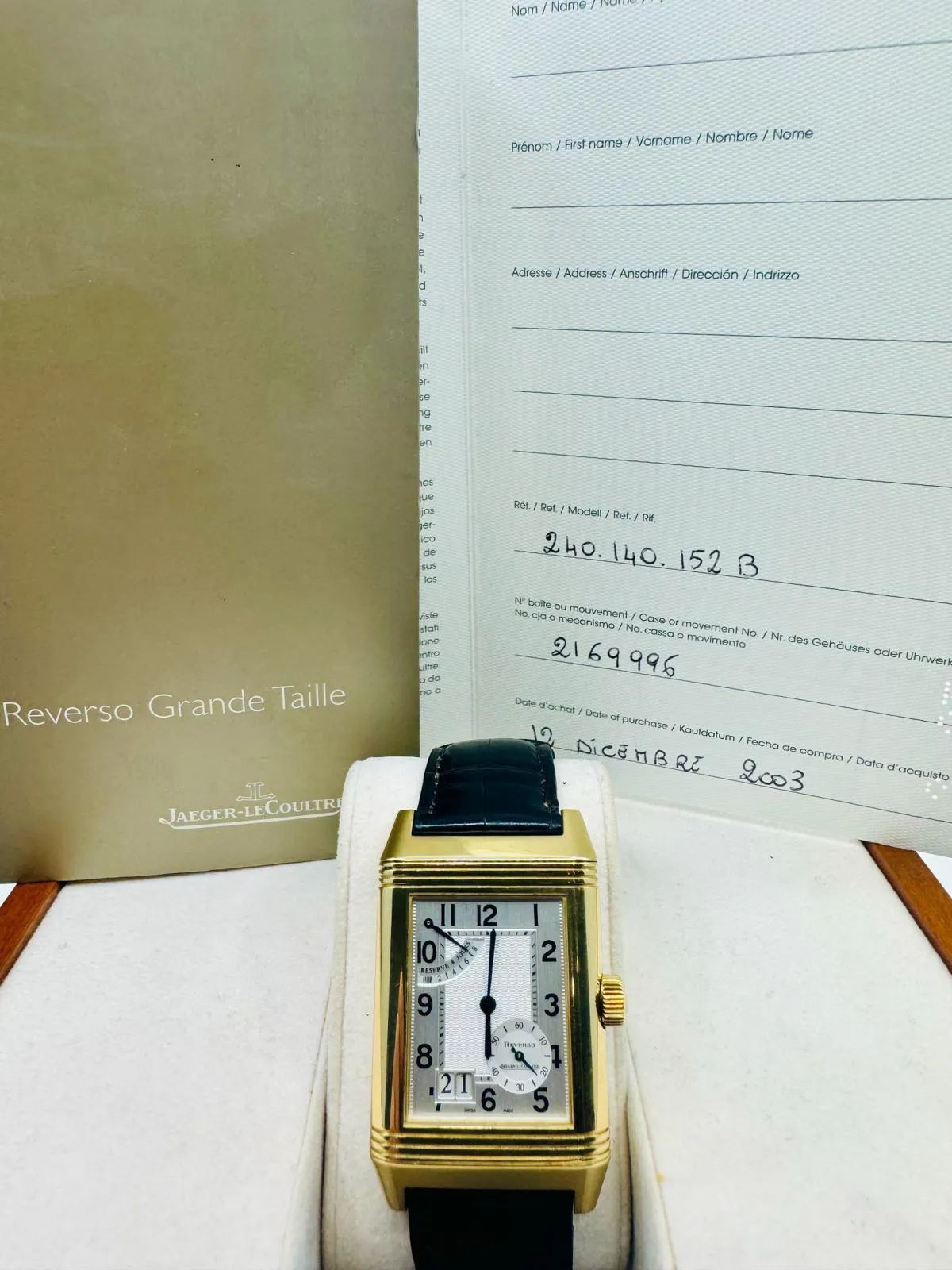 Jaeger-LeCoultre Reverso 29mm Yellow gold Silver 1