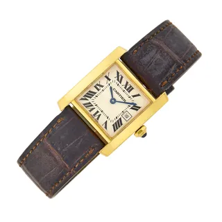 Cartier Tank Française 2466 Yellow gold Silver