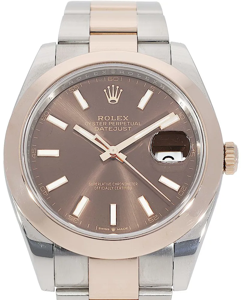 Rolex Datejust 41 126301 41mm Rose gold Braun