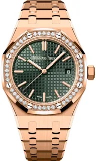 Audemars Piguet Royal Oak 15551OR.ZZ.1356OR.06 37mm Rose gold Green