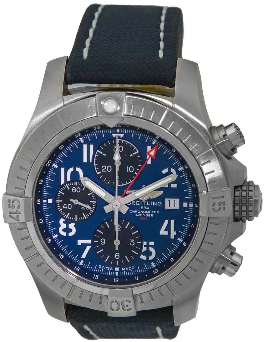 Breitling Avenger A24315101C1X2 45mm Stainless steel Blue