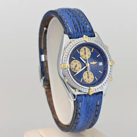 Breitling Chronomat B13050.1 39mm Yellow gold and stainless steel Blue 1