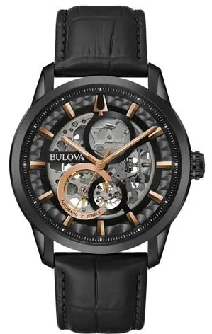 Bulova 98A283 43mm Stainless steel Black