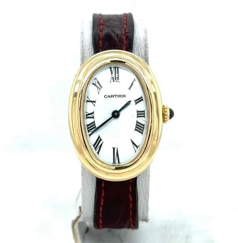 Cartier Baignoire 1954 22mm Yellow gold White