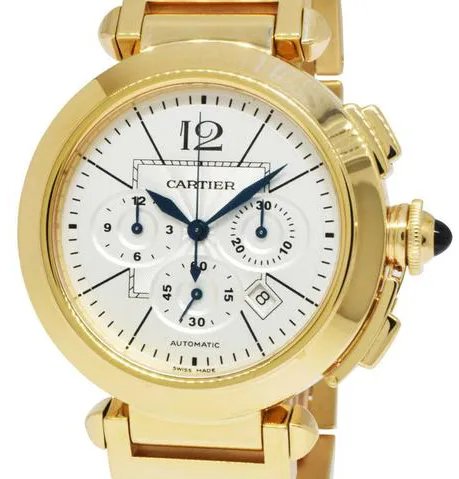 Cartier Pasha 2861 42mm Yellow gold Silver