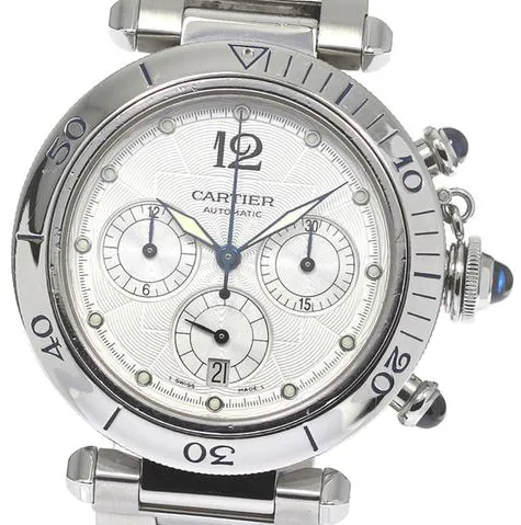 Cartier Pasha Seatimer w31030H3 38mm Stainless steel Silver