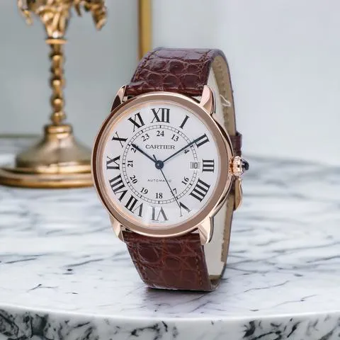 Cartier Ronde Solo de Cartier W6701009 42mm Rose gold Silver