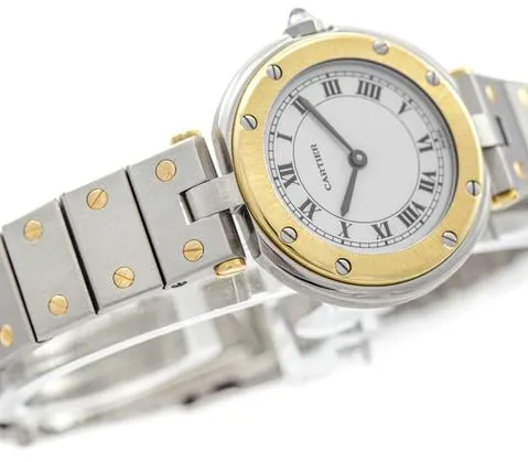 Cartier Santos 8191 27mm Yellow gold and Stainless steel White 2