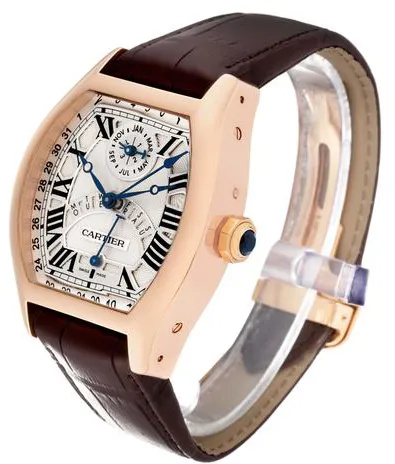 Cartier Tortue W1580045 45.5mm Rose gold Silver 3