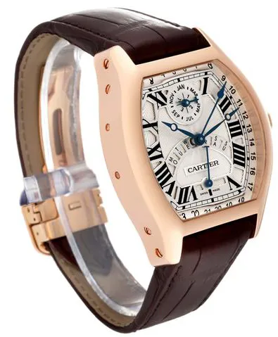 Cartier Tortue W1580045 45.5mm Rose gold Silver 5