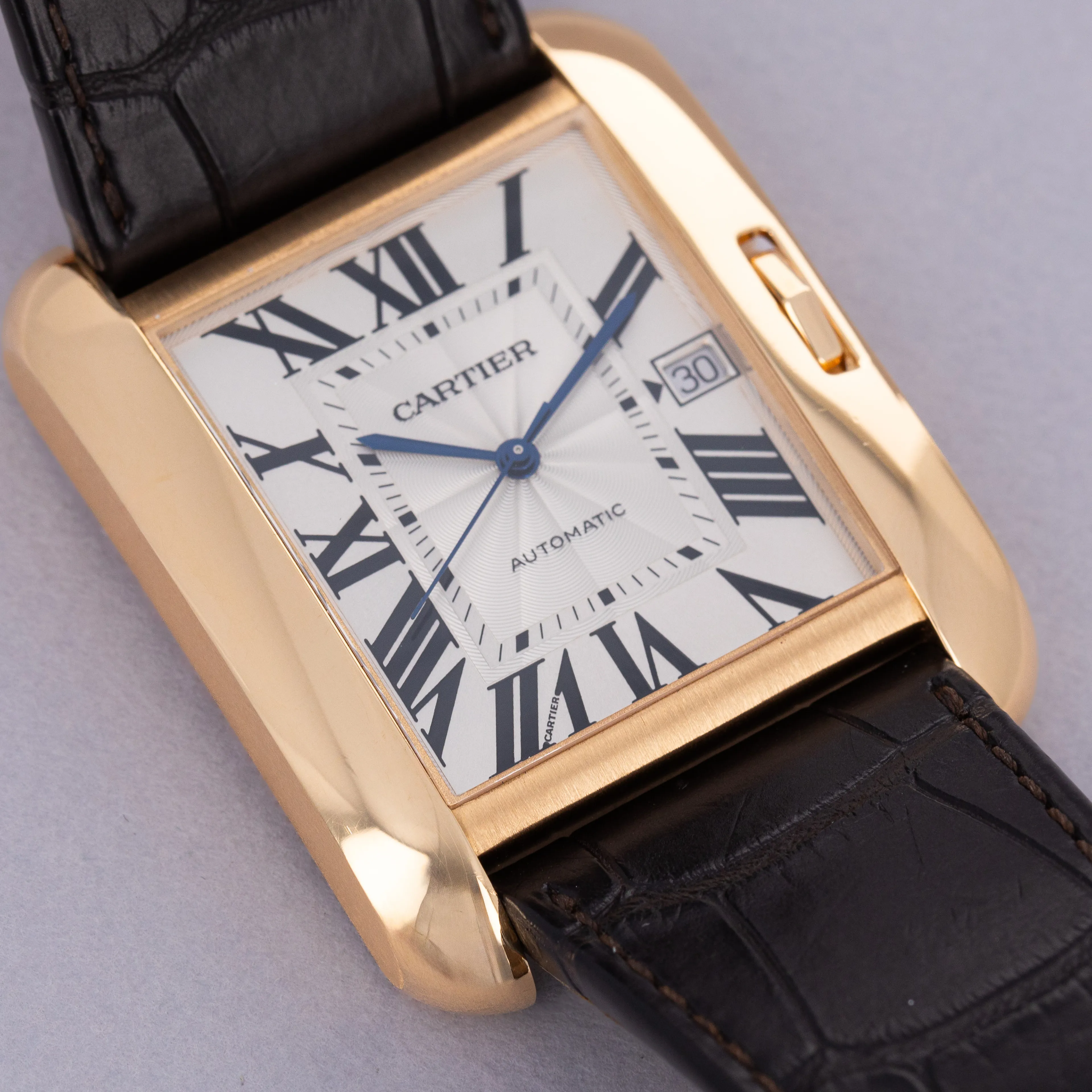 Cartier Tank Anglaise 3505 47mm Yellow gold Silver 1