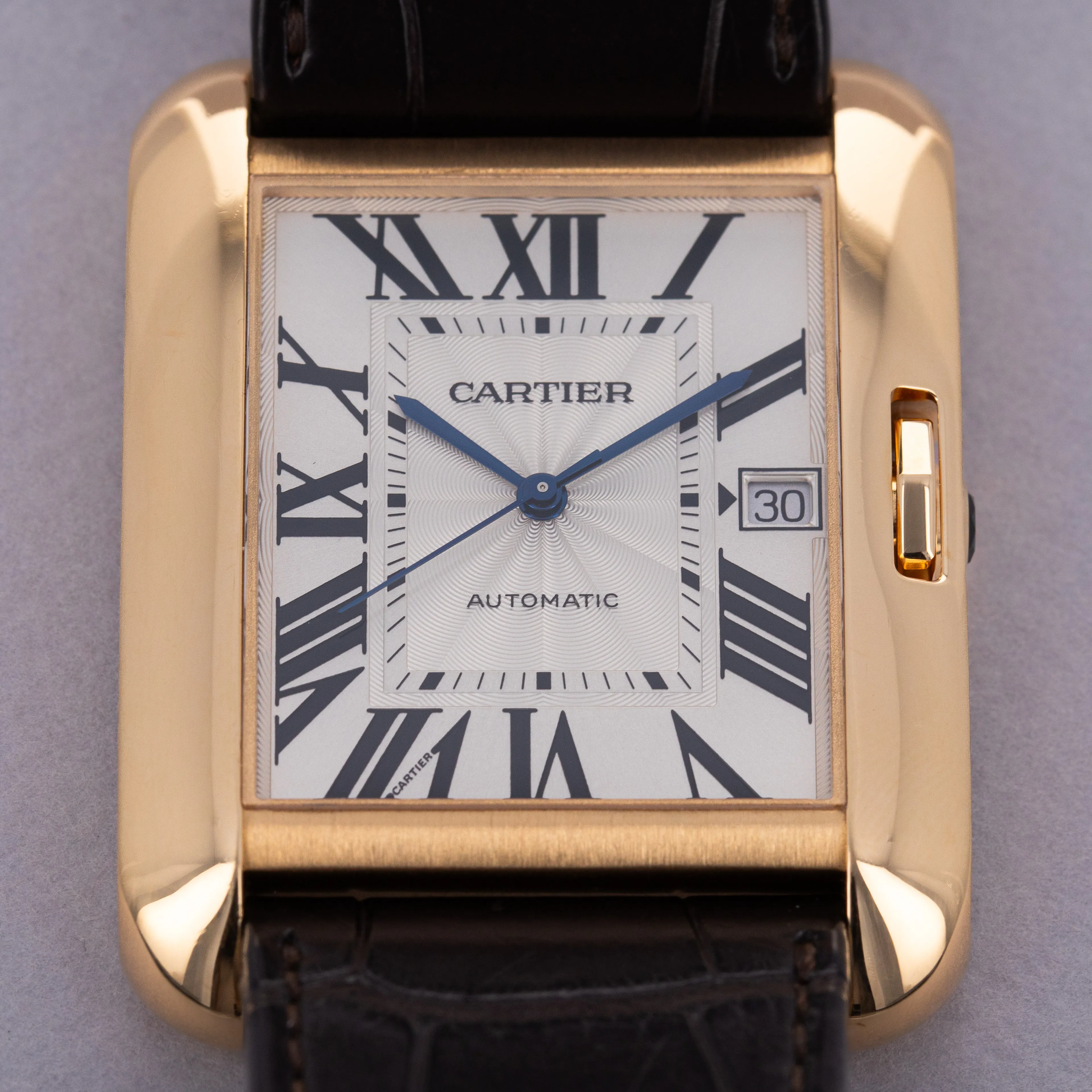 Cartier Tank Anglaise 3505 47mm Yellow gold Silver 11