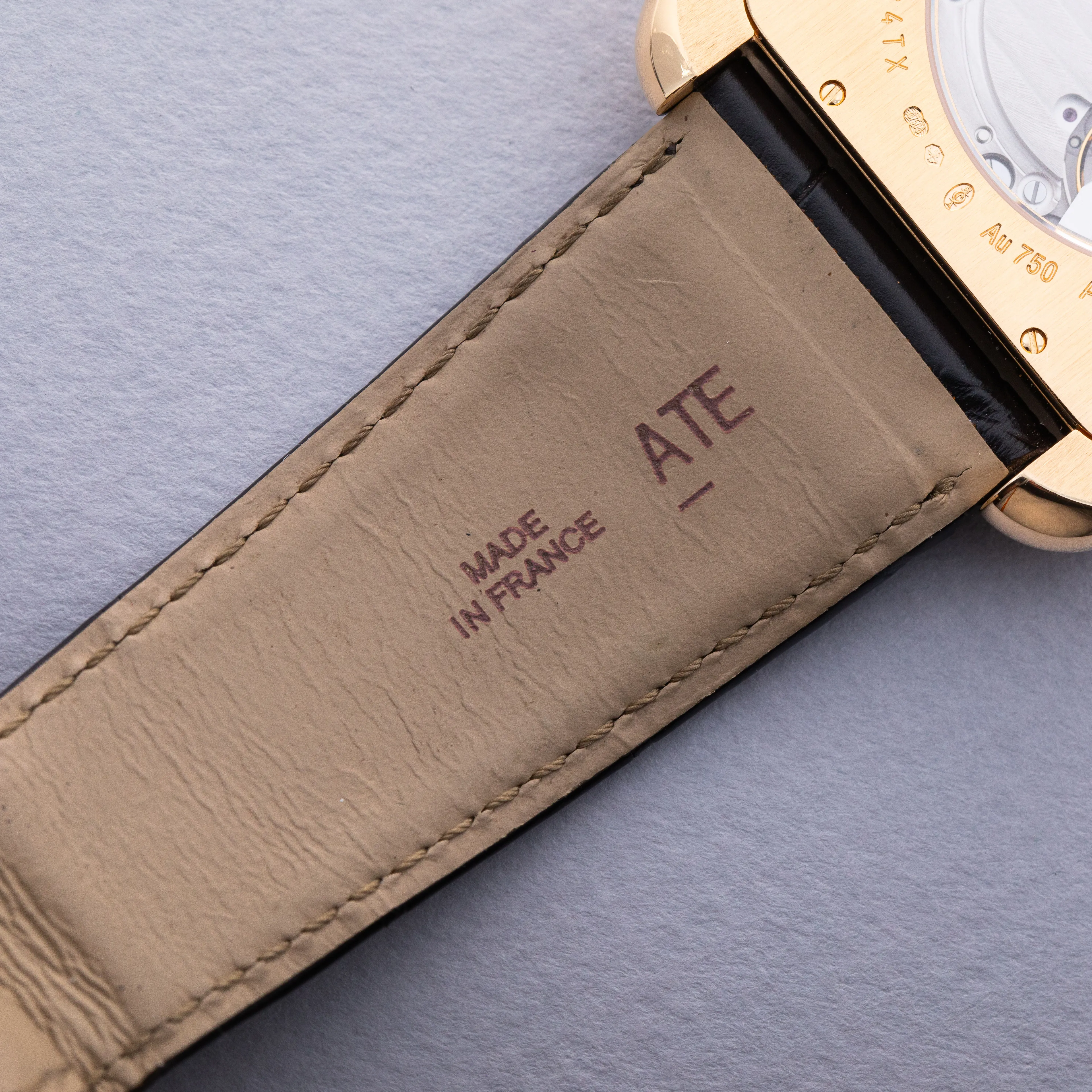 Cartier Tank Anglaise 3505 47mm Yellow gold Silver 12