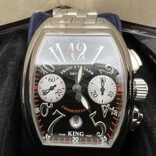 Franck Muller Conquistador 8002 CC King AC Stainless steel Black