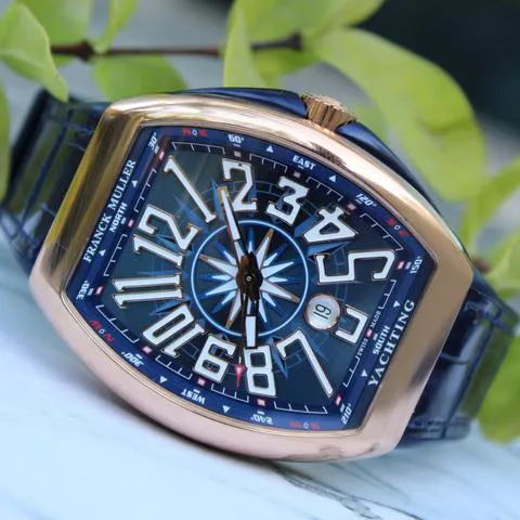 Franck Muller Vanguard V 45 SC DT 5N BL Rose gold Blue