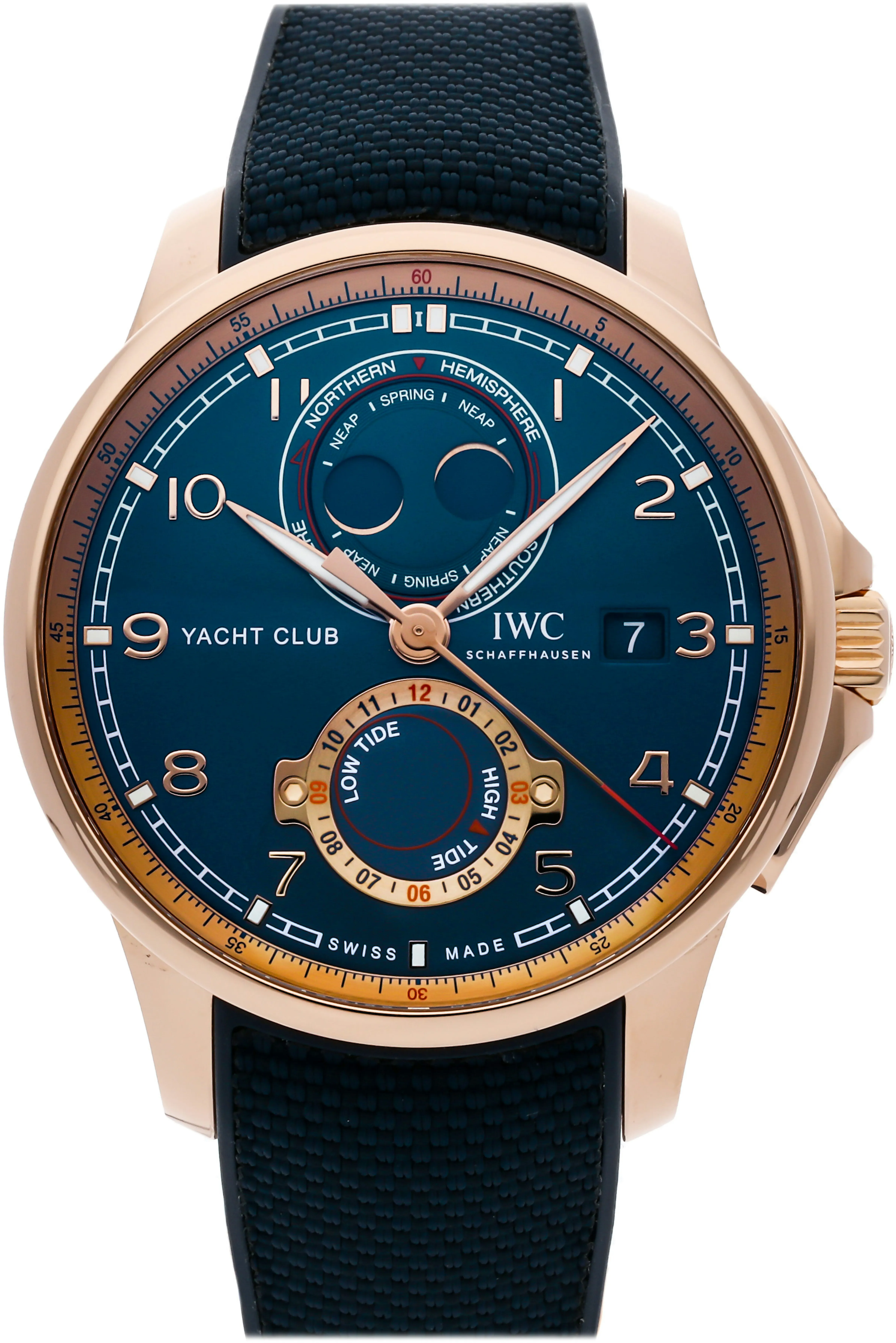 IWC Portugieser IW344001 44mm Rose gold Blue