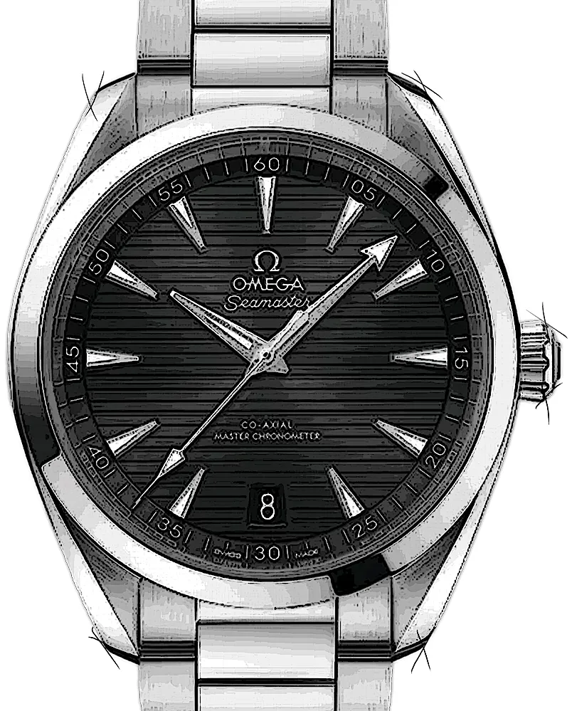 Omega Aqua Terra 220.10.41.21.01.001 41mm Stainless steel Black