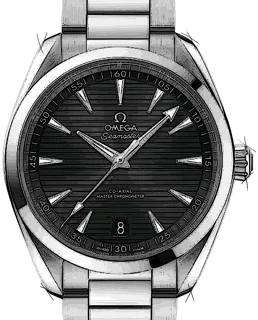 Omega Seamaster 220.10.41.21.01.001 Stainless steel Black