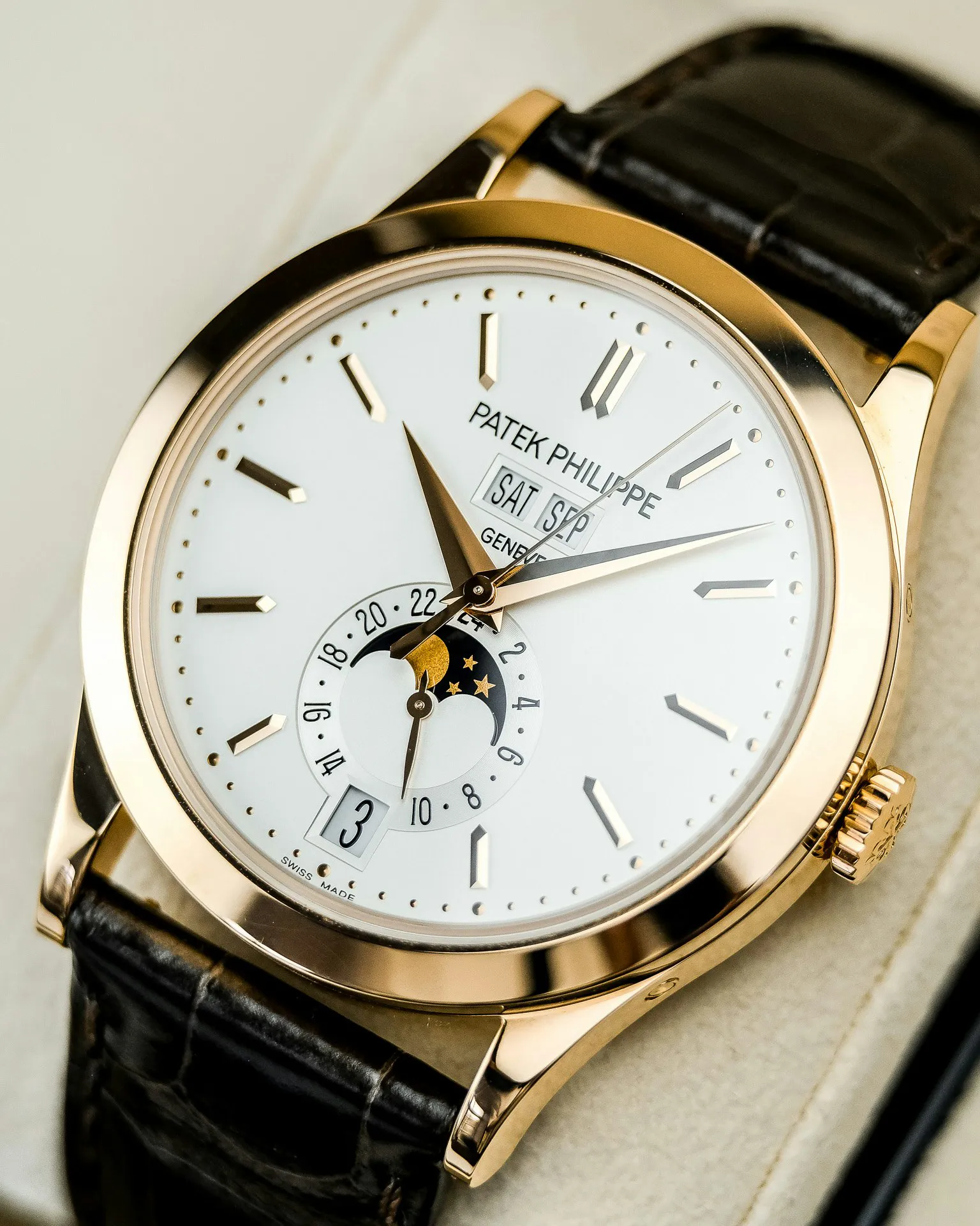 Patek Philippe Annual Calendar 5396R 38.5mm Rose gold Silver 11