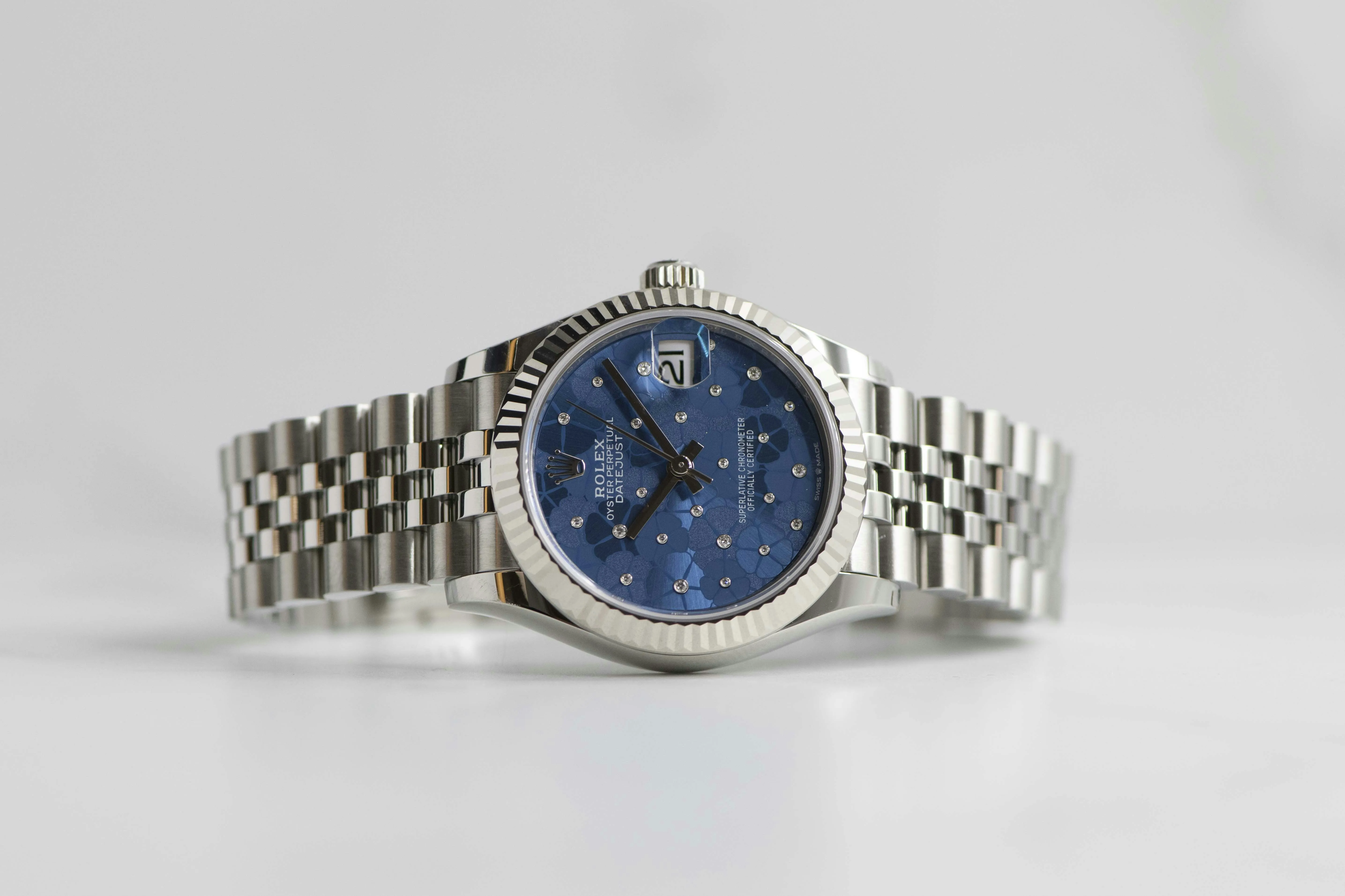 Rolex Datejust 31 278274 31mm White gold and Stainless steel Diamonds and Floral