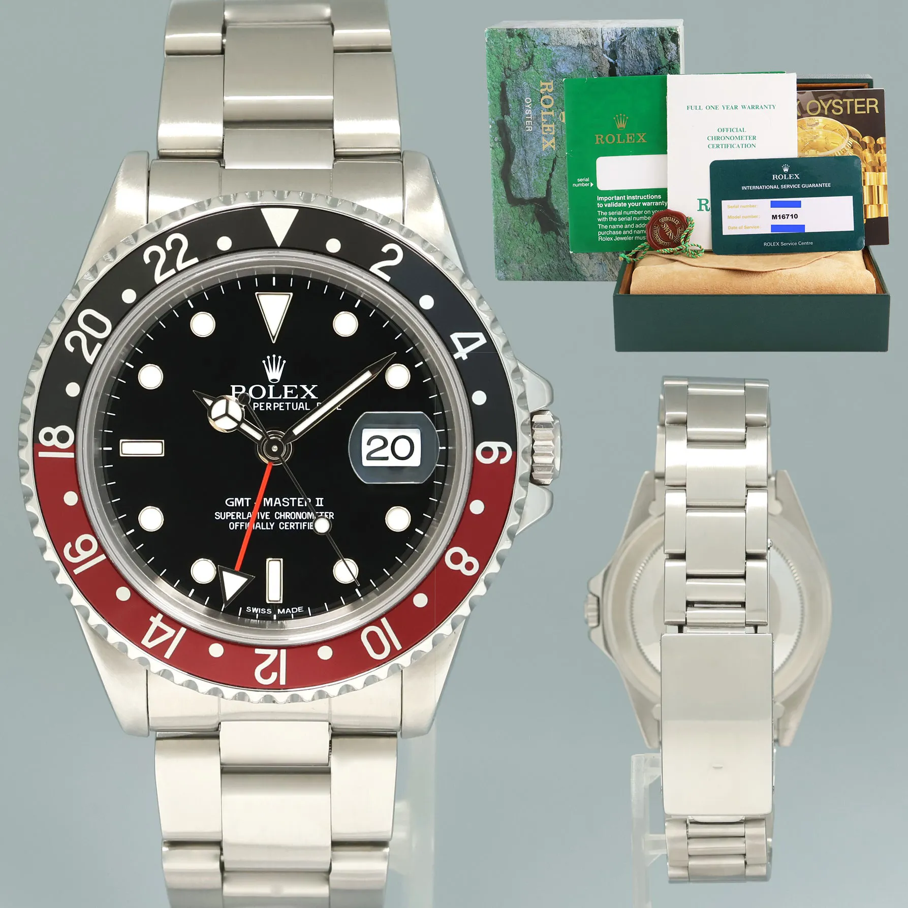 Rolex GMT-Master II 16710 40mm Stainless steel Black