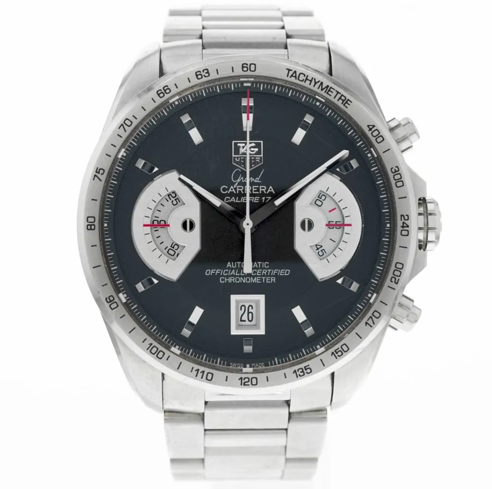 TAG Heuer Grand Carrera CAV511A.BA0902 43mm Stainless steel Black