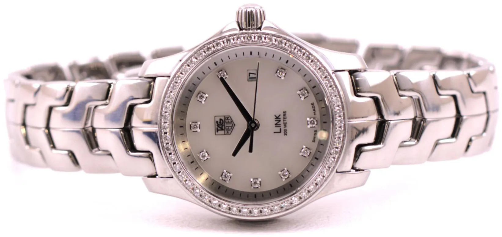 TAG Heuer Link WJF1319.BA0572 27mm Stainless steel White 4