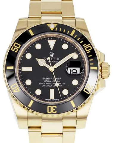 Rolex Submariner 116618LN 40mm Yellow gold Black