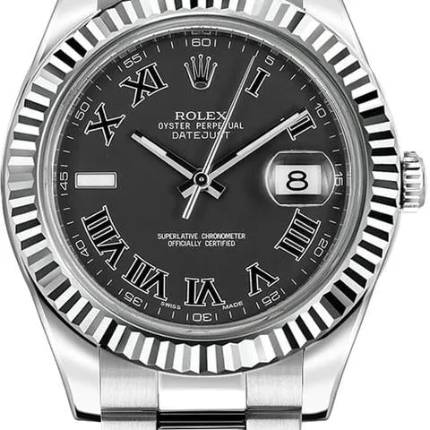 Rolex Datejust II 116334-0002 41mm Stainless steel Black