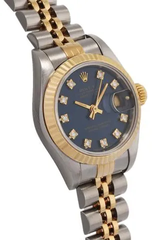 Rolex Datejust 69173G 26mm Yellow gold Blue 2