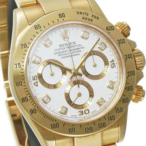 Rolex Daytona 116528 40mm Yellow gold White 6