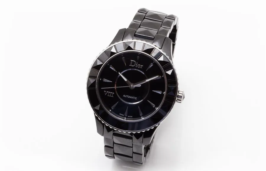 Dior VIII 38mm Ceramic and Stainless steel Black