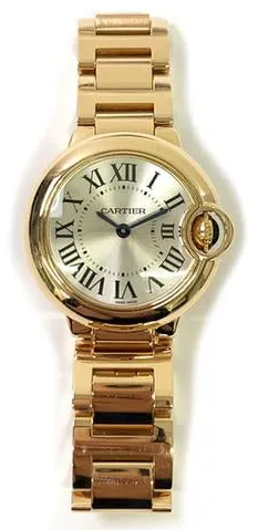 Cartier Ballon Bleu 28mm W69002Z2 28mm Rose gold Silver