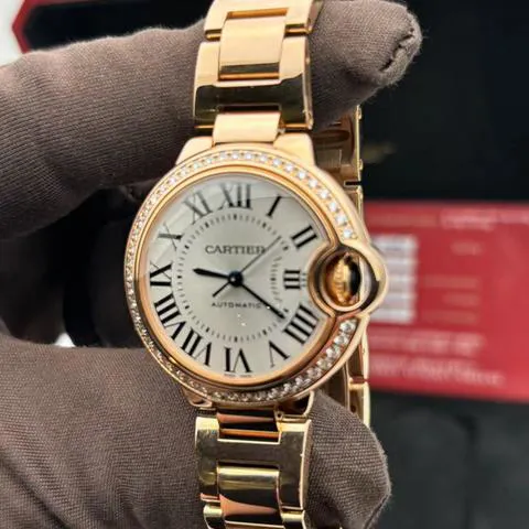 Cartier Ballon Bleu WJBB0036 33mm Rose gold Silver 1