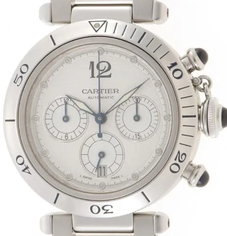 Cartier Pasha Seatimer w31030H3 38mm Stainless steel Silver