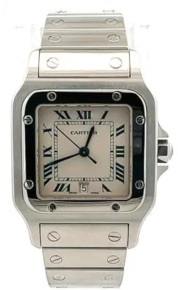 Cartier Santos Galbée 1564 29mm Stainless steel White